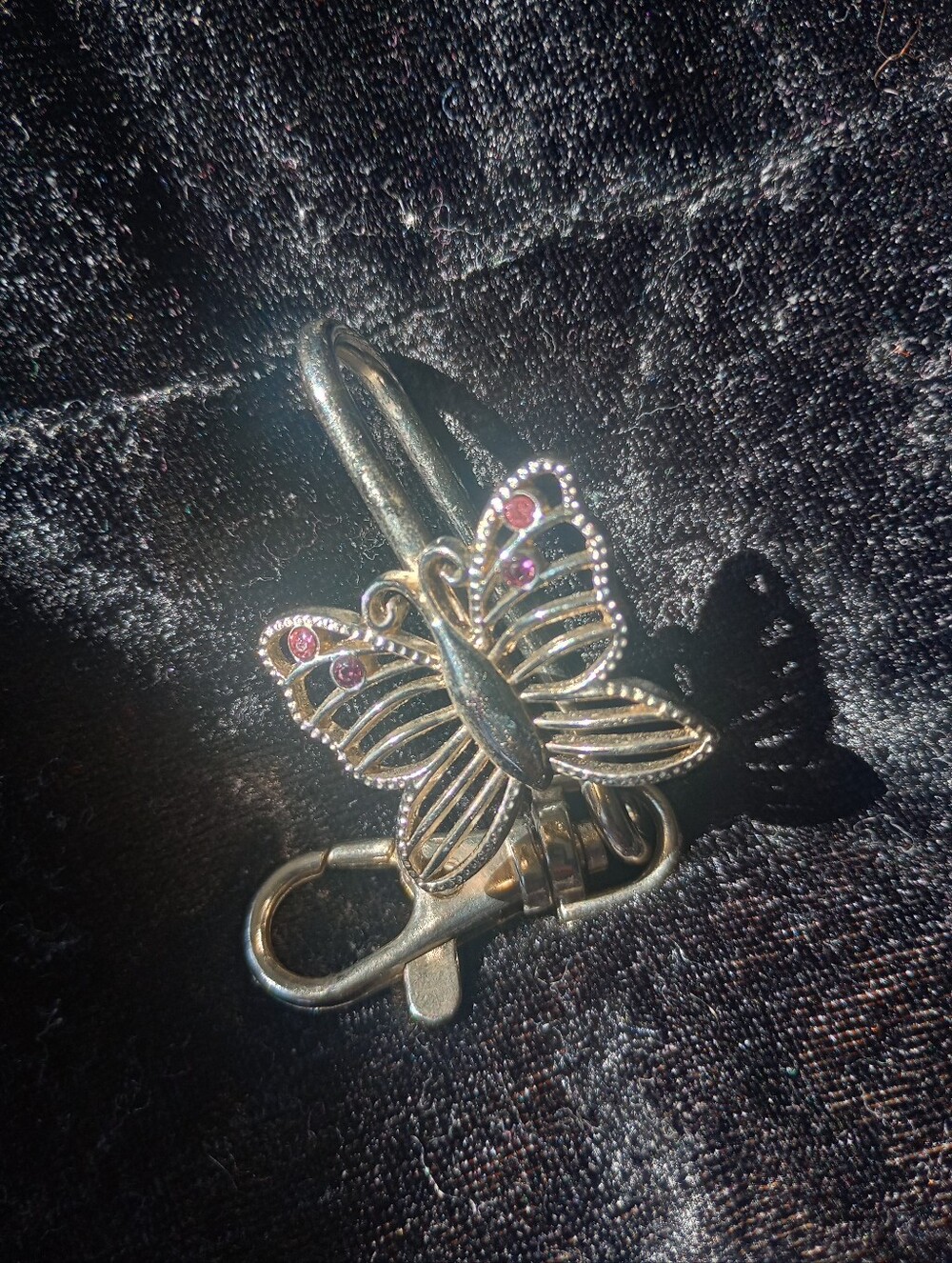 Vintage Butterfly Hook Keychain